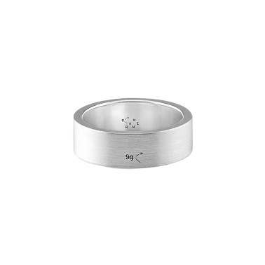 Anneau Le Gramme Ruban en argent 925 Lisse Brossé