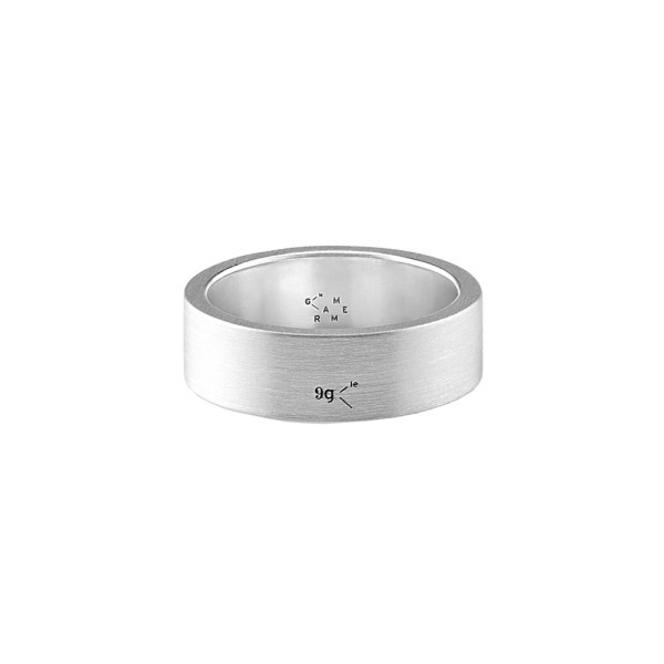 Ring Le Gramme in 925 Silver Ribbon Smooth Brushed