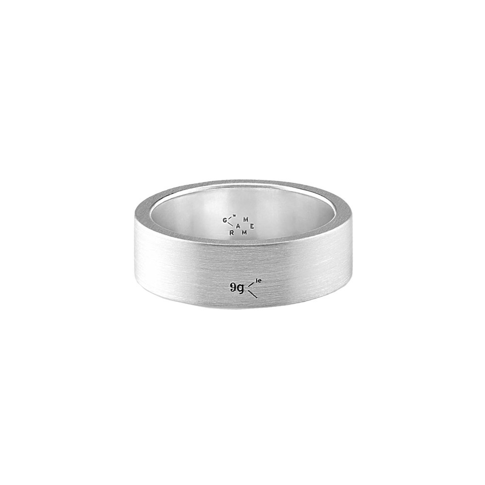 Ring Le Gramme in 925 Silver Ribbon Smooth Brushed