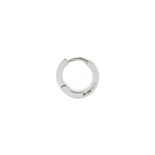 Earring Le Gramme in 925 Silver Ribbon Smooth Polished