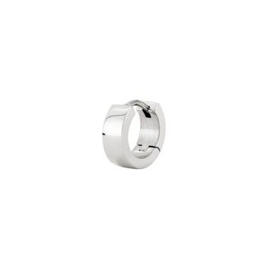 Earring Le Gramme in 925 Silver Ribbon Smooth Polished
