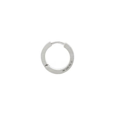Earring Le Gramme 925 Silver Ribbon Smooth Brushed