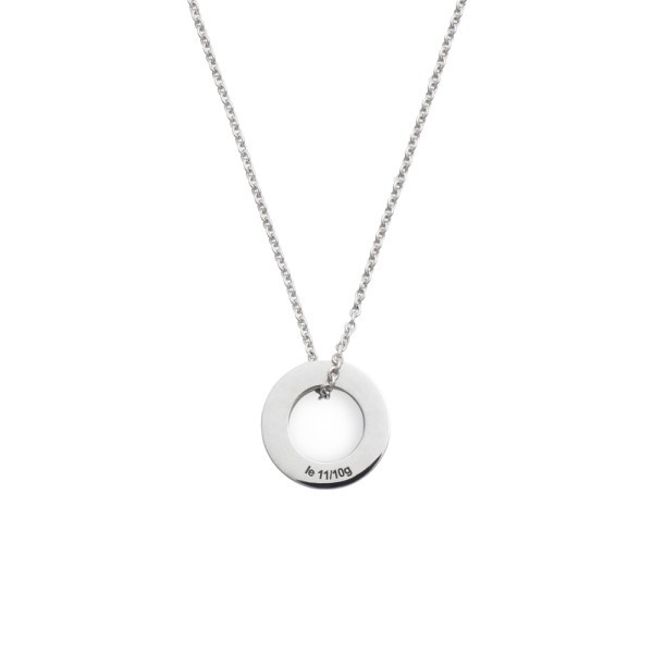 Médaille Le Gramme Ronde 1,1 g en argent 925 Lisse Brossé