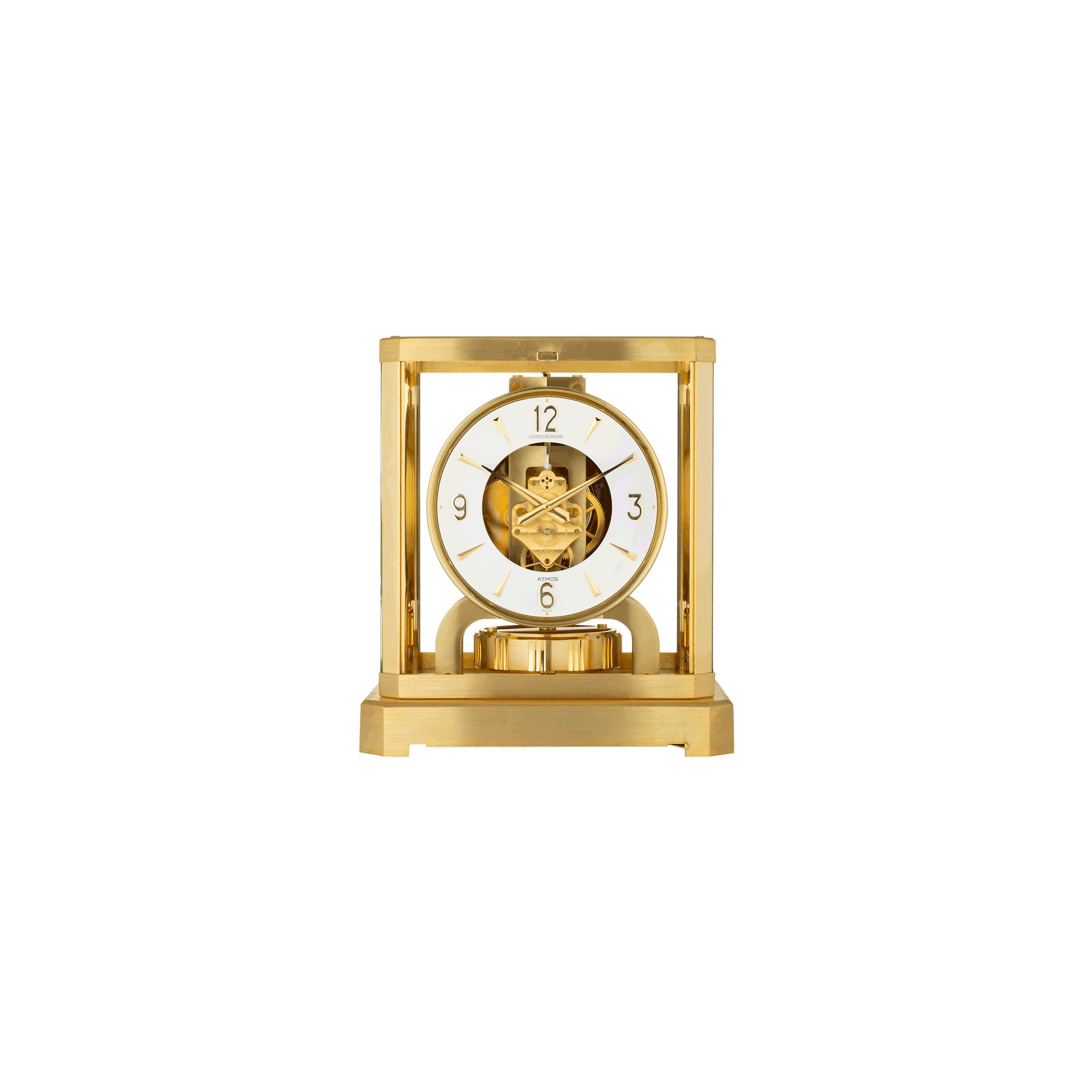 P*t様 Jaeger-leCoultre Atmos機械式置時計 ゴールド Jaeger LeCoultre Atmos Perpetual Motion Atmospheric Gold Plate