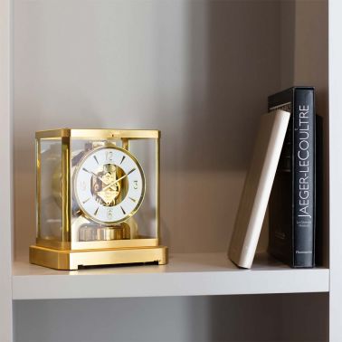 Pendule Jaeger-LeCoultre Atmos laiton doré à l'or fin 1960s