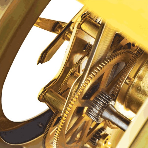 Pendule Jaeger-LeCoultre Atmos laiton doré à l'or fin 1960s