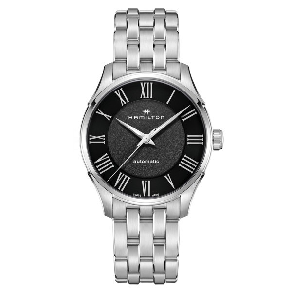 Watch Hamilton Jazzmaster automatic with black dial and steel bracelet 40 mm