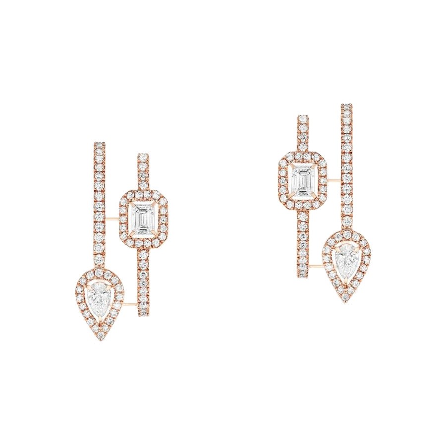 Créoles Messika My Twin en or rose et diamants