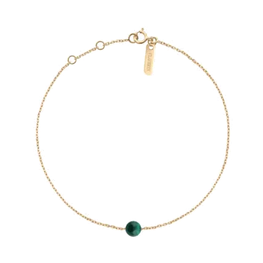 Bracelet Claverin Hope One Malachite et or jaune