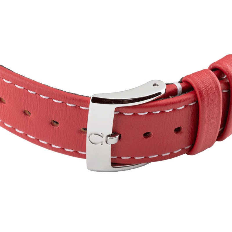 Omega Seamaster Olympic Games watch white dial red leather Omega Seamaster Olympic Games watch white dial red leather