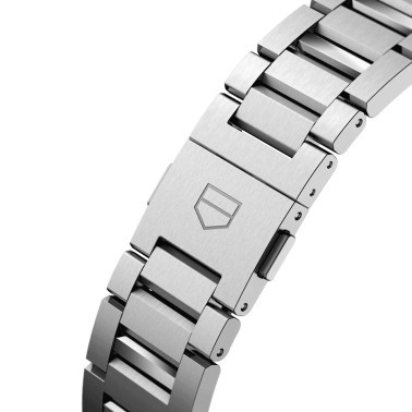 Montre TAG Heuer Carrera Calibre Heuer 02 chronographe cadran bleu bracelet acier 44 mm CBN2A1A.BA0643