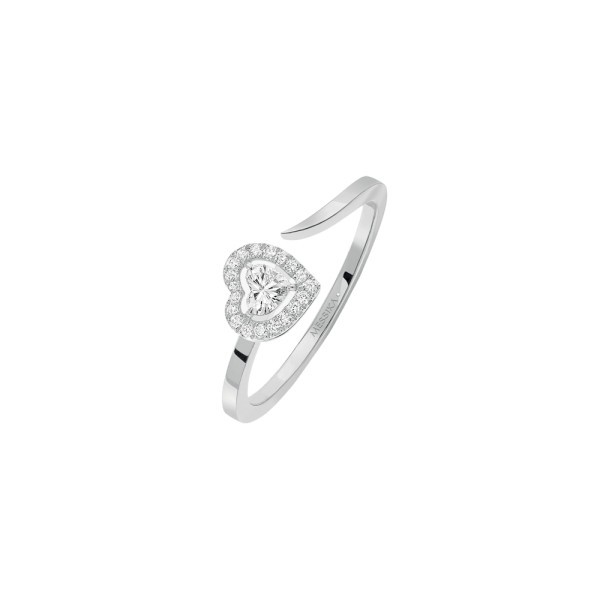 Ring Messika Joy Heart in white gold and diamonds