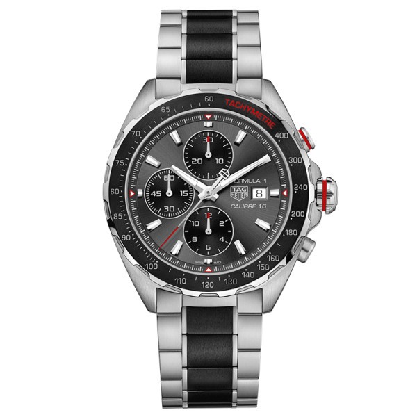 Montre TAG Heuer Formula 1 Calibre 16 cadran anthracite bracelet acier et céramique 44 mm CAZ2012.BA0970