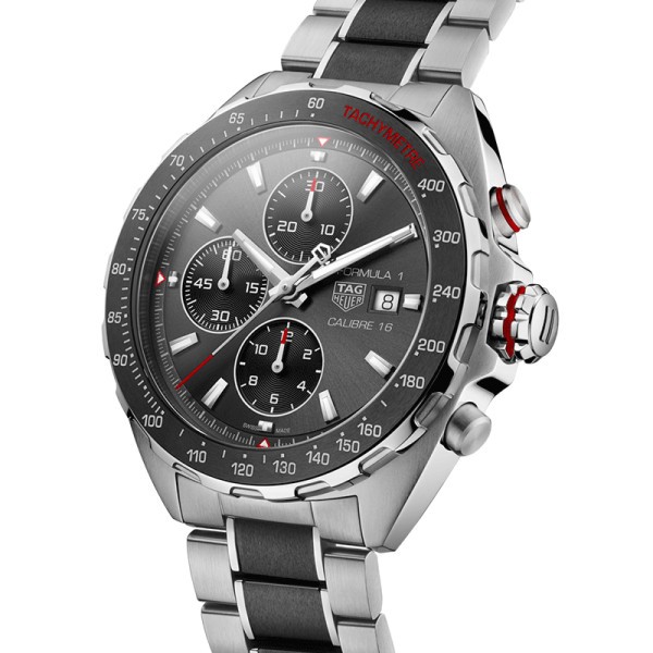 Montre TAG Heuer Formula 1 Calibre 16 cadran anthracite bracelet acier et céramique 44 mm CAZ2012.BA0970