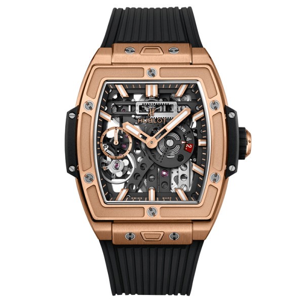 Hublot Spirit of Big Bang Meca-10 King Gold watch black rubber bracelet 45 mm