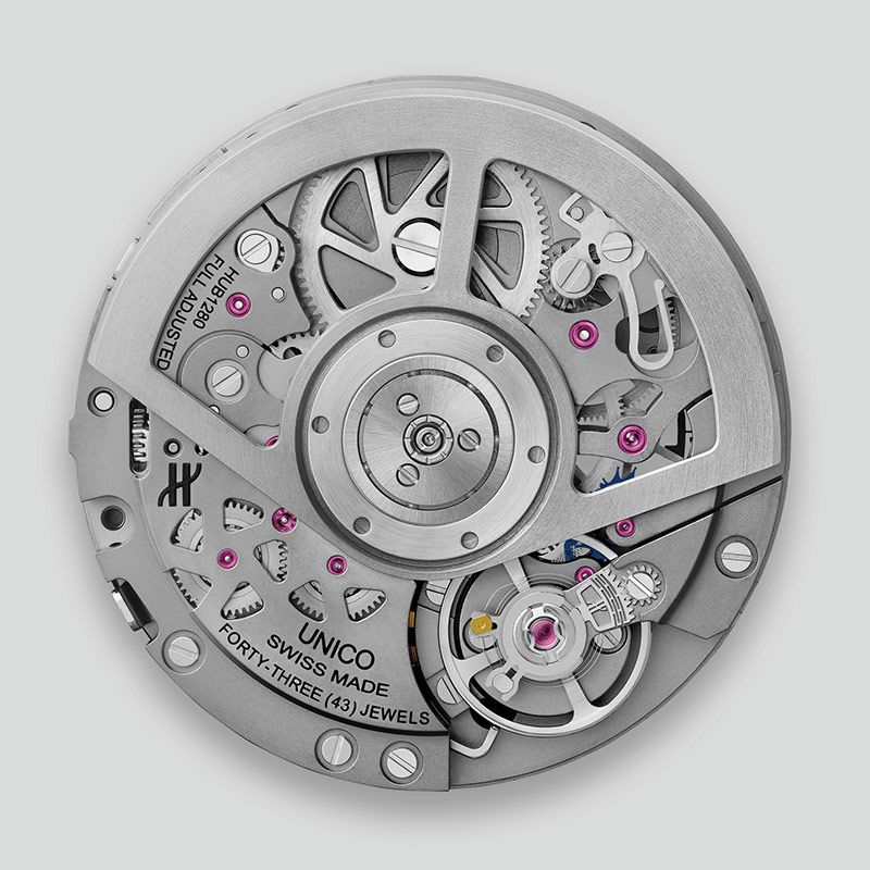 Montre Hublot Big Bang Unico Sapphire cadran squeletté bracelet caoutchouc blanc 42 mm 441.JX.4802.RT