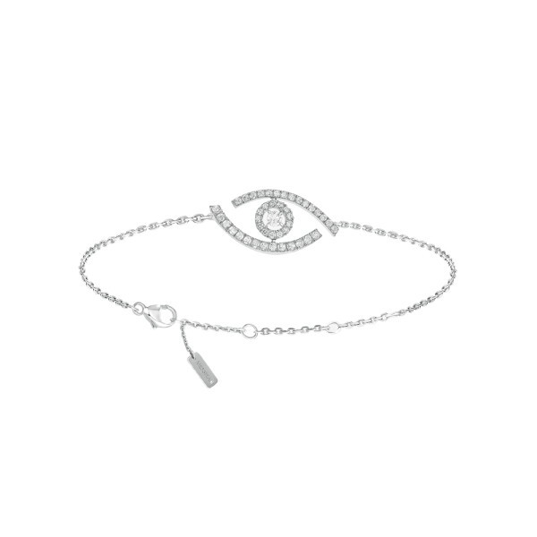 Bracelet Messika Lucky Eye Paved in white gold and diamonds