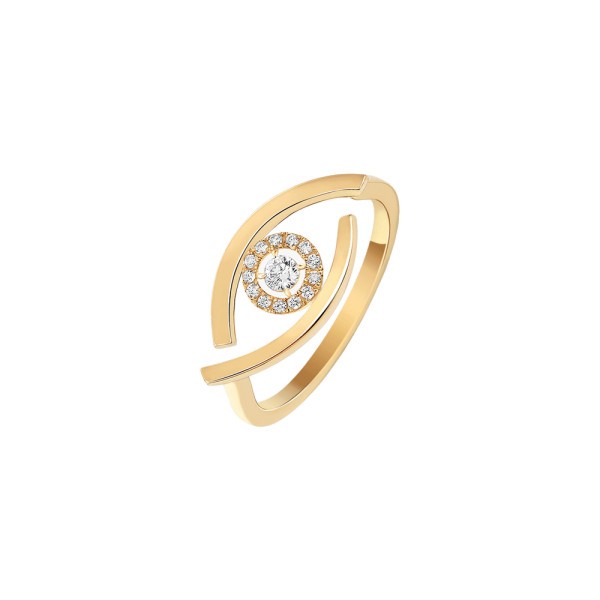 Bague Messika Lucky Eye en or jaune et diamants