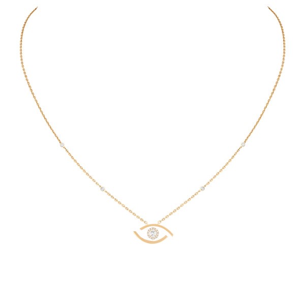 Collier Messika Lucky Eye en or jaune et diamants