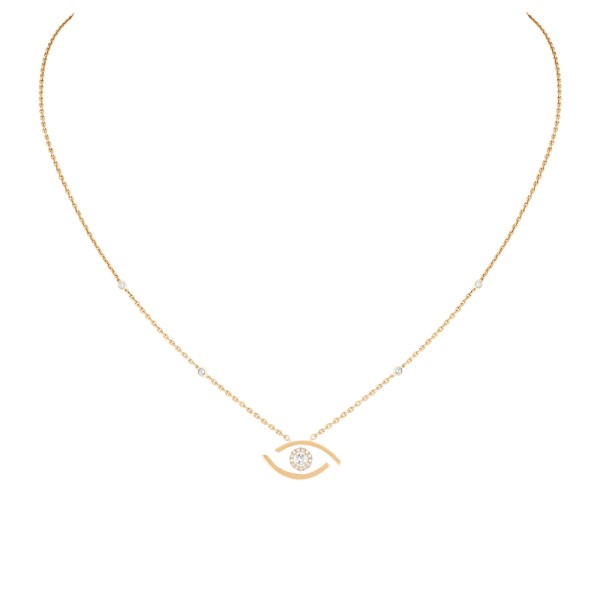 Collier Messika Lucky Eye en or jaune et diamants