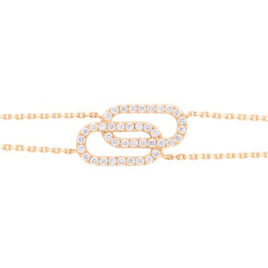 Bracelet So Shocking Tandem en or rose et diamants