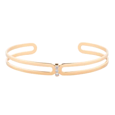 Bracelet Jonc So Shocking Origine en or rose et diamants