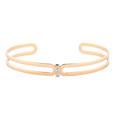 So Shocking Origine Bangle Bracelet pink gold and diamonds