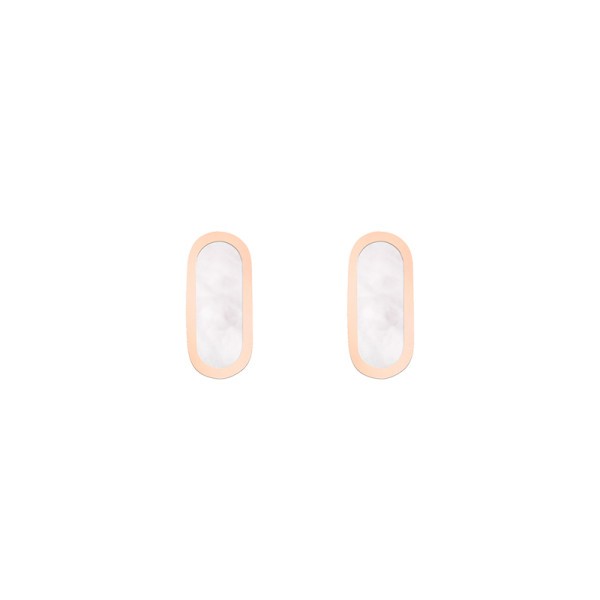 So Shocking Première fois Earrings pink gold and mother-of-pearl