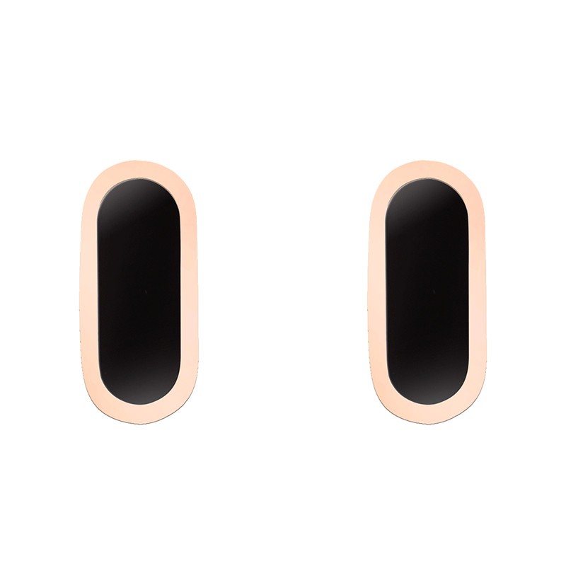 So Shocking Première fois Earrings pink gold and onyx