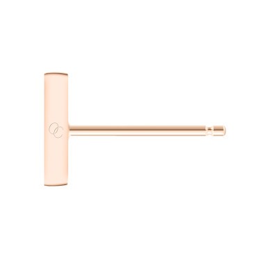 So Shocking Première fois Earrings pink gold and red ceramic