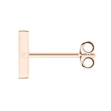 So Shocking Première fois Earrings pink gold and red ceramic