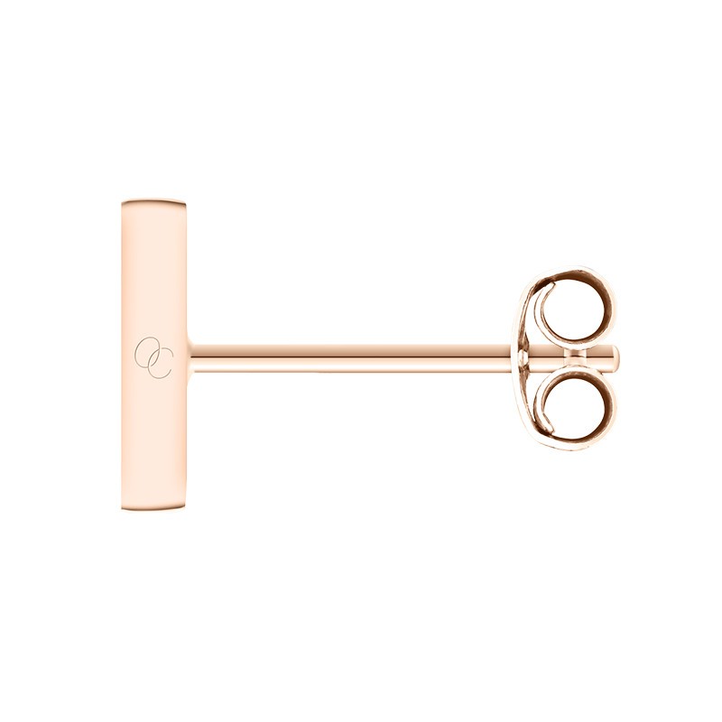 So Shocking Première fois Earrings pink gold and red ceramic