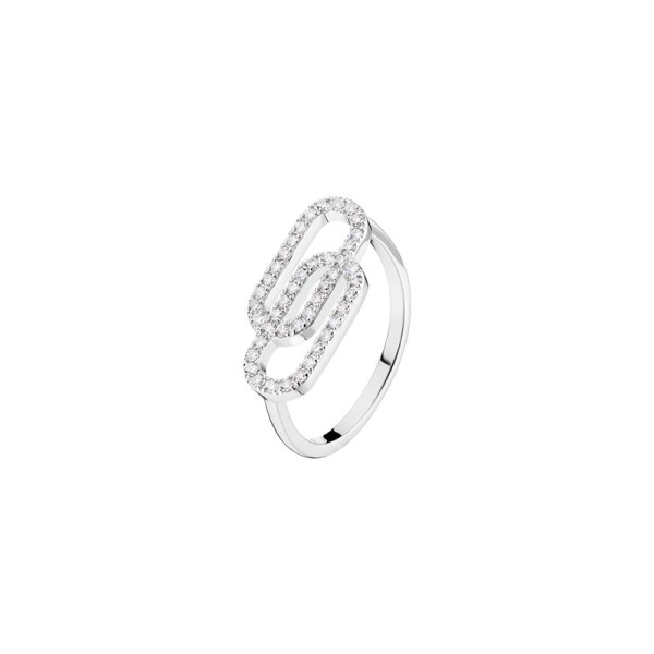 So Shocking Lucky in Love Ring larg model white gold and diamonds
