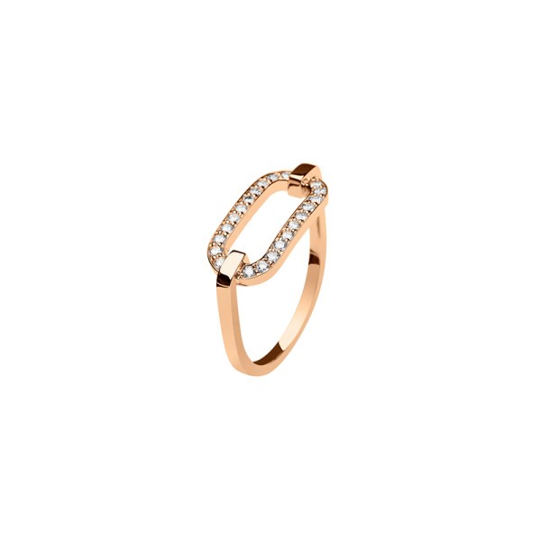 So Shocking Singulière Ring pink gold and diamonds