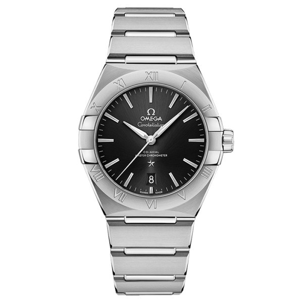 Omega Constellation Co-Axial Master Chronometer watch black dial steel stainless bracelet 39 mm