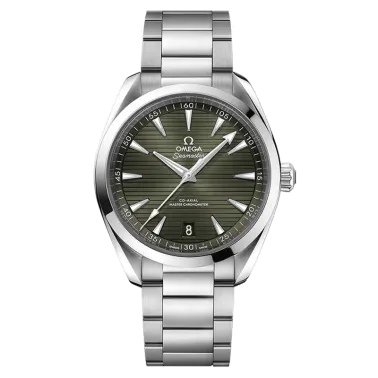 Omega Seamaster Aqua Terra 150m Co-Axial Master Chronometer watch khaki dial steel stainless bracelet 41 mm