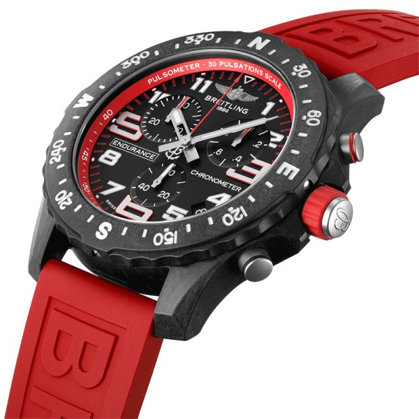 Breitling red rubber strap clearance