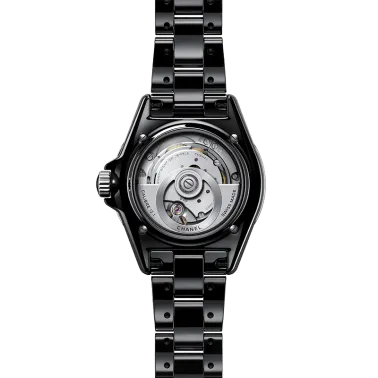 Montre CHANEL J12 Phantom bracelet céramique haute résistance noire 38 mm
