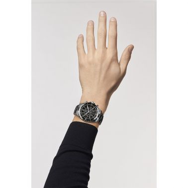 Montre CHANEL J12 chronographe bracelet céramique haute résistance noire 41 mm