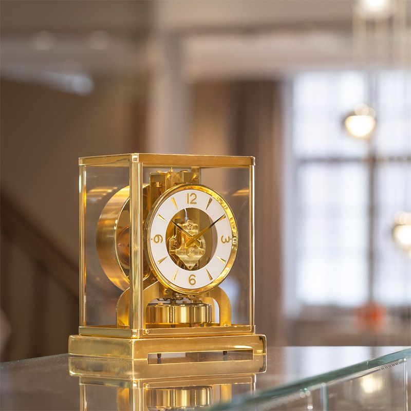 Pendule JaegerLeCoultre Atmos laiton doré à l