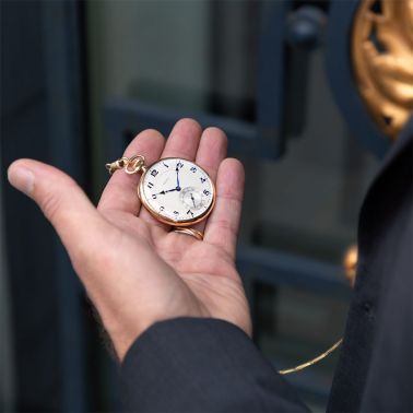 Zenith montre de poche or jaune 750 millièmes