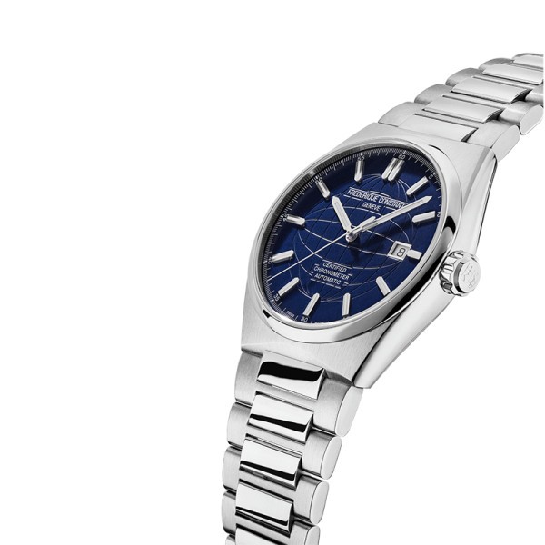 Frédérique Constant Highlife COSC watch blue dial steel