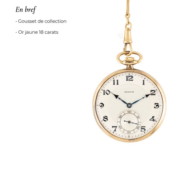 Montre gousset sales or avec chaîne