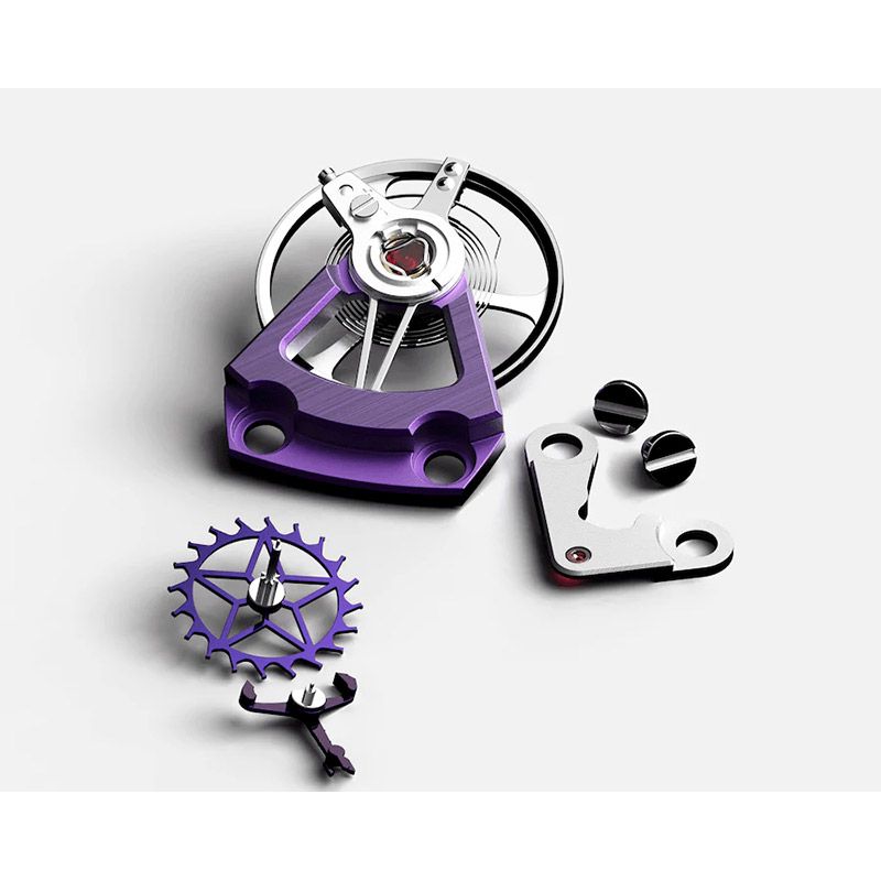 Zenith Defy El Primero 21 Ultraviolet watch purple rubber strap 44 mm