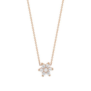 Collier Ginette NY Star en or rose et diamants