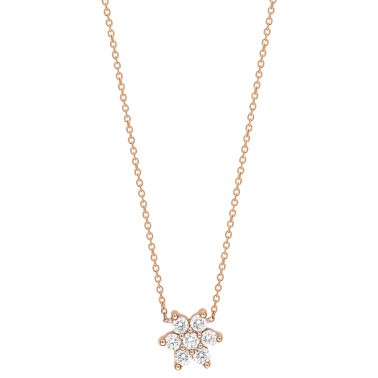 Collier Ginette NY Star en or rose et diamants