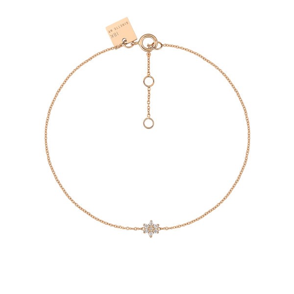 Ginette NY Star bracelet in pink gold and diamonds