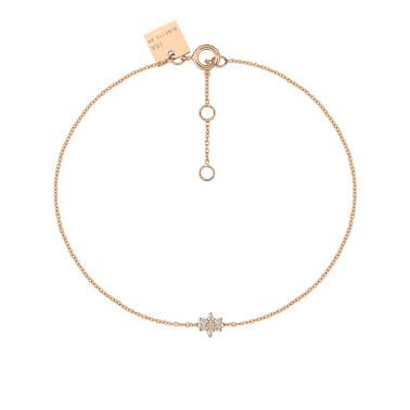 Bracelet Ginette NY Star en or rose et diamants