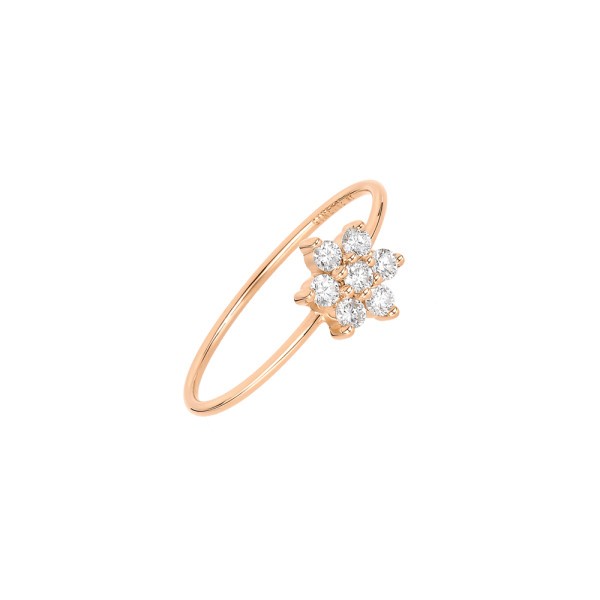 Bague Ginette NY Star en or rose et diamants