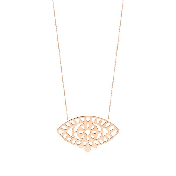 Ginette NY Ajna Jumbo necklace in pink gold